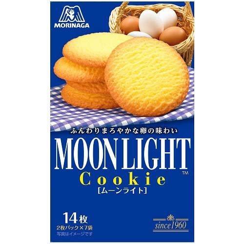 MORINAGA 森永 月光鸡蛋小麦曲奇饼干 2枚x7袋入 （赏味期限：04/2026y）