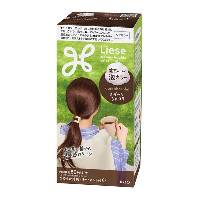 日本KAO花王 LIESE 全新升级 泡沫染发剂  115ml 深巧克力棕色