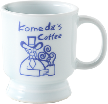 日本 KOMEDA'S COFFEE 有田烧咖啡杯碟套组 瓷器咖啡杯碟套组 日本制造 190ml