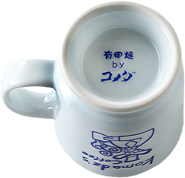 日本 KOMEDA'S COFFEE 有田烧咖啡杯碟套组 瓷器咖啡杯碟套组 日本制造 190ml