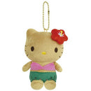 日本 SANRIO 三丽鸥 HELLO KITTY 夏威夷风情黑皮KITTY挂件
