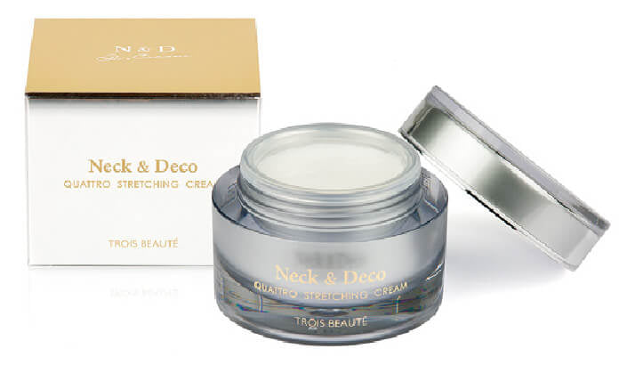 日本 院线品牌 Trois Beauté Neck&Deco Quattro Stretching Cream 颈部与胸部紧致霜 50g