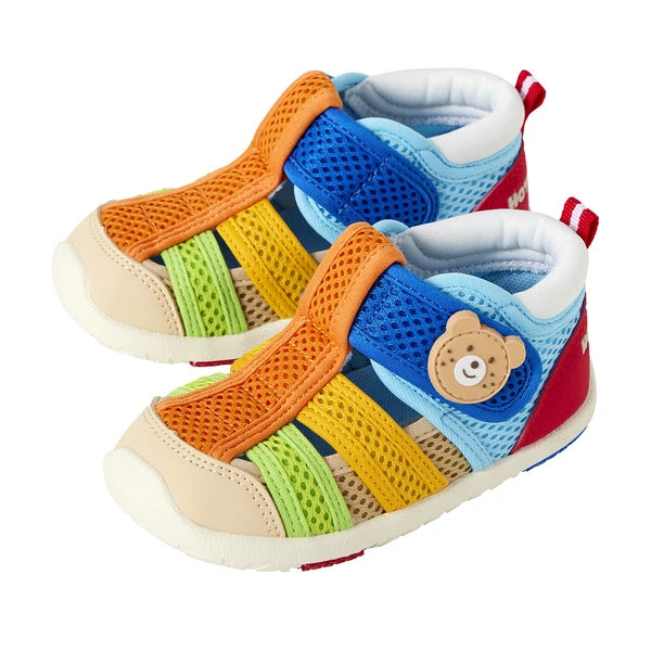 日本MIKIHOUSE 小童儿童凉鞋运动鞋 透气网状 吸汗凉爽舒适 拼色（默认无盒，有需要联系客服）