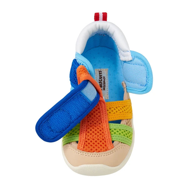 日本MIKIHOUSE 小童儿童凉鞋运动鞋 透气网状 吸汗凉爽舒适 拼色（默认无盒，有需要联系客服）