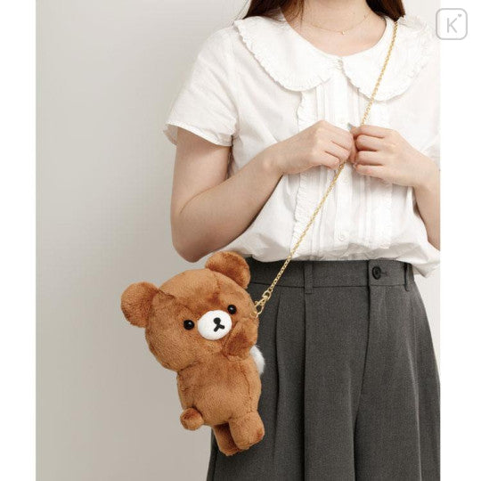 日本三丽鸥 x 轻松熊 合作款链条挎包 棕色轻松熊 260 x 190 x 150mm