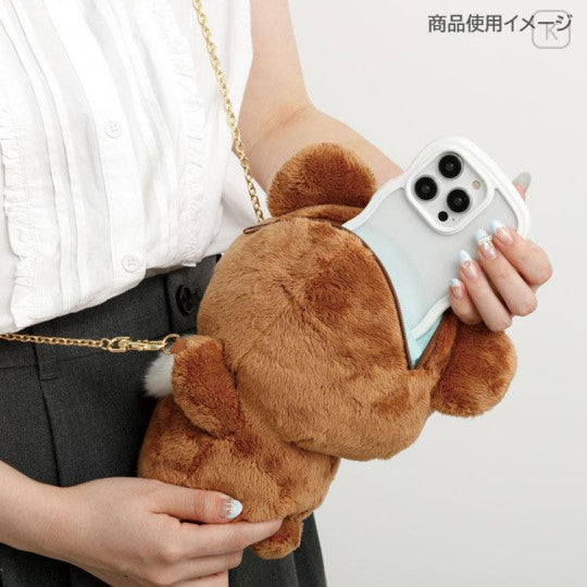 日本三丽鸥 x 轻松熊 合作款链条挎包 棕色轻松熊 260 x 190 x 150mm