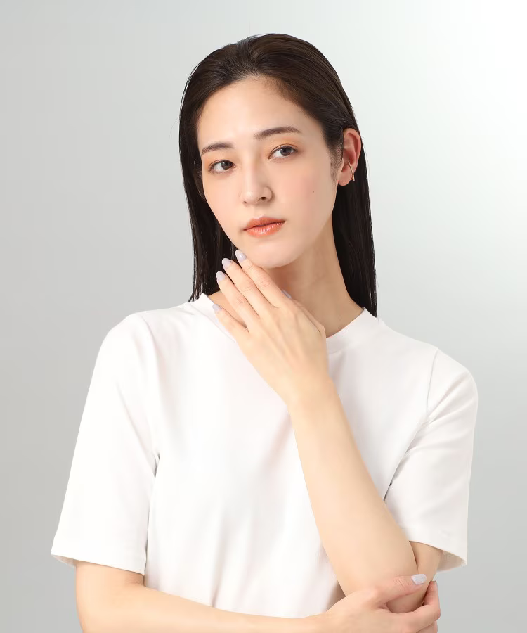 COCOSHNIK，K10玫瑰金一字型耳骨夹（单只）带证书