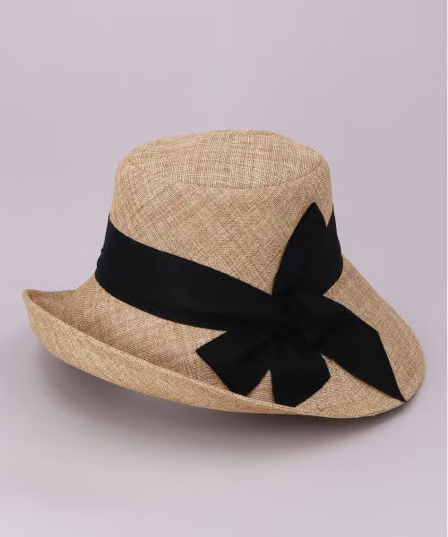 日本CA4LA 26年春夏防晒帽 编织防晒帽蝴蝶结装饰 多色可选