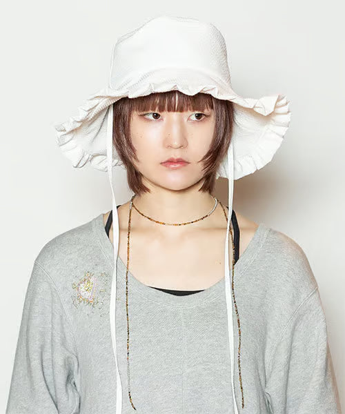 日本CA4LA 26年春夏防晒帽 宽帽檐纺布防晒帽 有绑绳 多色可选