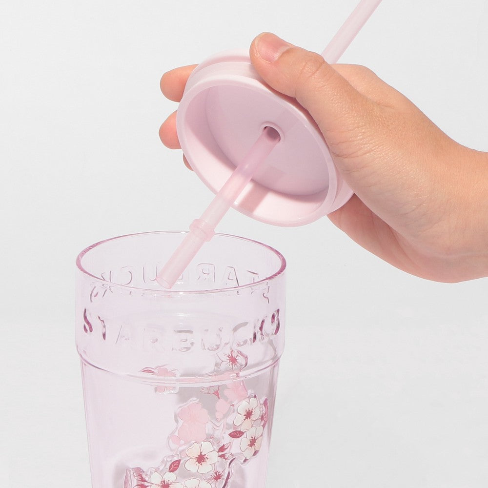 【Pre-order item】日本星巴克 2026樱花限定第一弹 樱花吸管玻璃杯 473ml