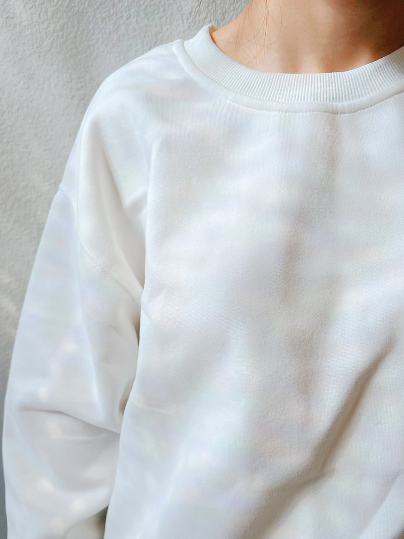 【Riko's collection】纯色净版圆领中长款卫衣 不加绒 均码 两色可选