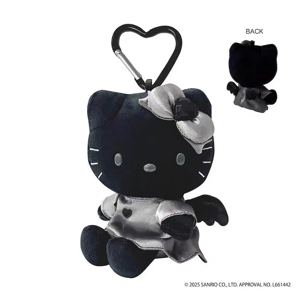 日本 SANRIO 三丽鸥 NIC 天使恶魔kitty挂件 爱心扣