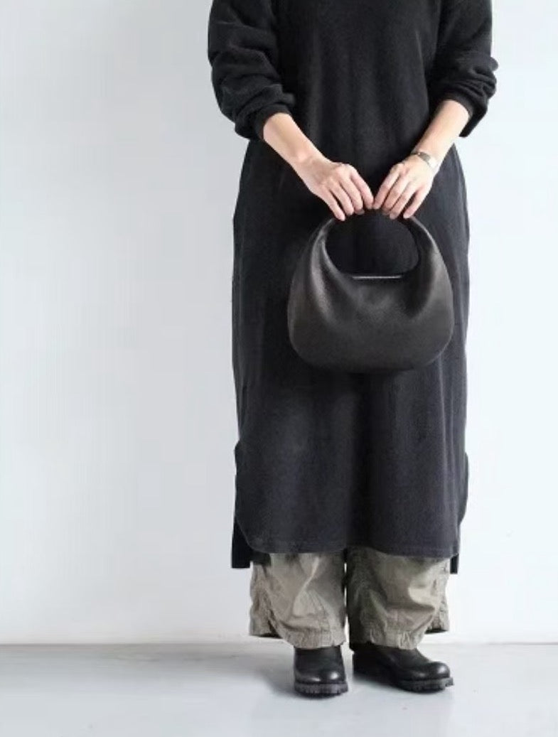Designer Brand Aeta Deerskin Shoulder Bag 日本 Aeta 日本新晋小众设计师品牌 手拎月牙包 鹿皮 黑色