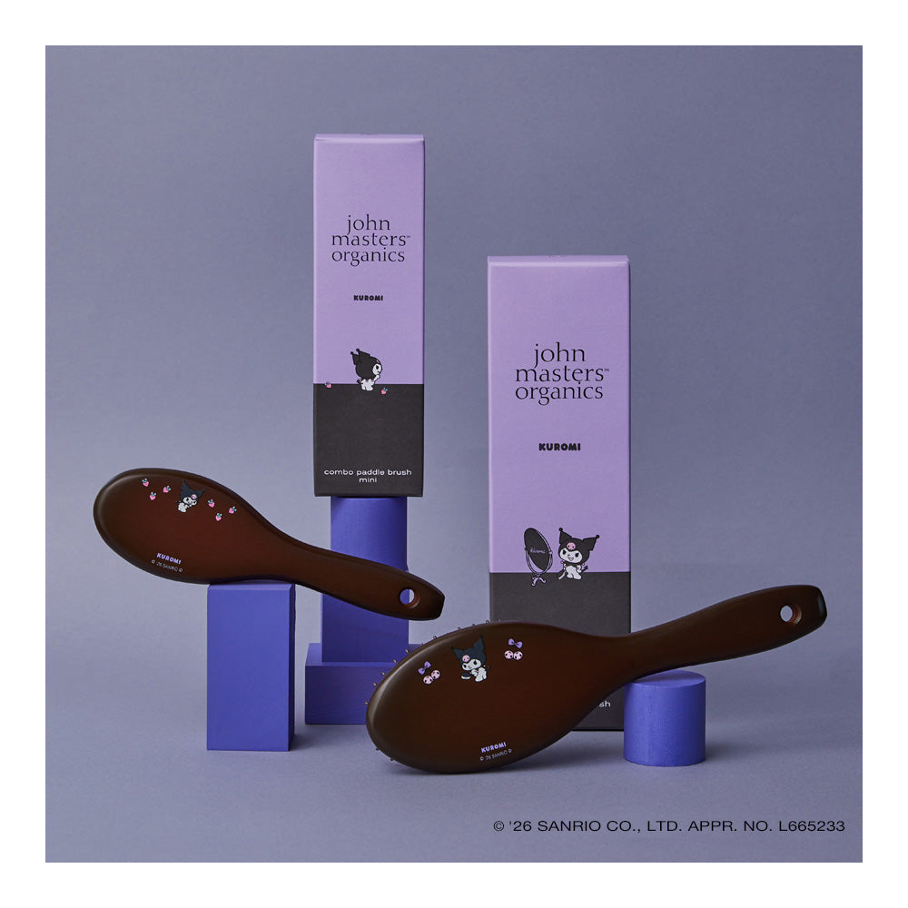 Kuromi x John Masters Organics Combo Paddle Brush Limited Edition 约翰大师 x 库洛米联名限定气垫梳 2 size