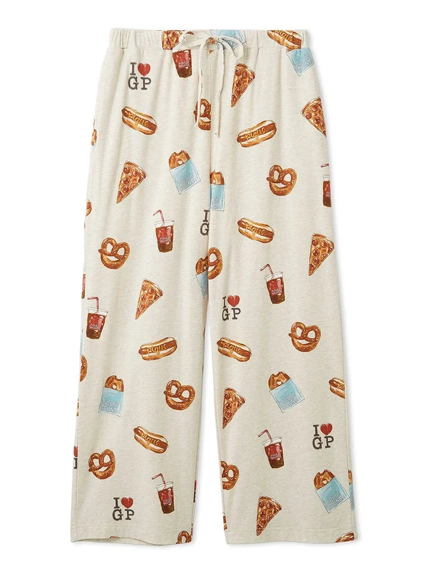 Gelato Pique Food Printed Long Pants Oatmeal 26春夏新品 美式美食系列家居服 燕麦色长裤 均码