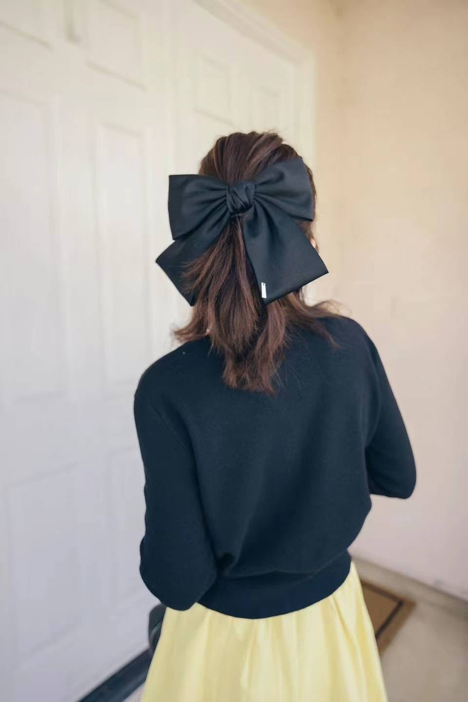 【Riko‘s Fashion accessories】黑色 大蝴蝶结 发夹