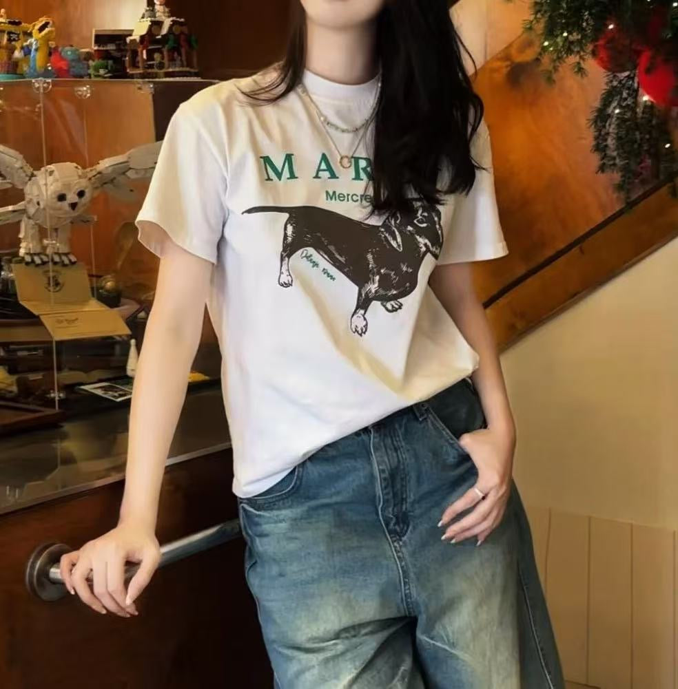 韩国 Mardi Mercredi 腊肠狗 短袖 均码