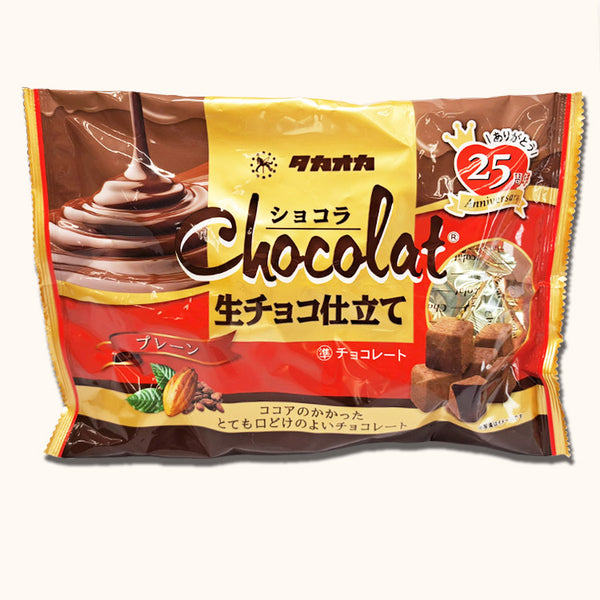 日本高岗Takaoka 原味 可可脂生巧克力 160g（2024.09）