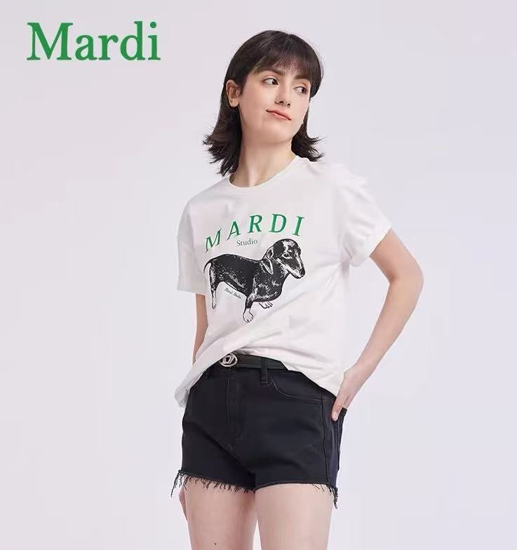 韩国 Mardi Mercredi 腊肠狗 短袖 均码