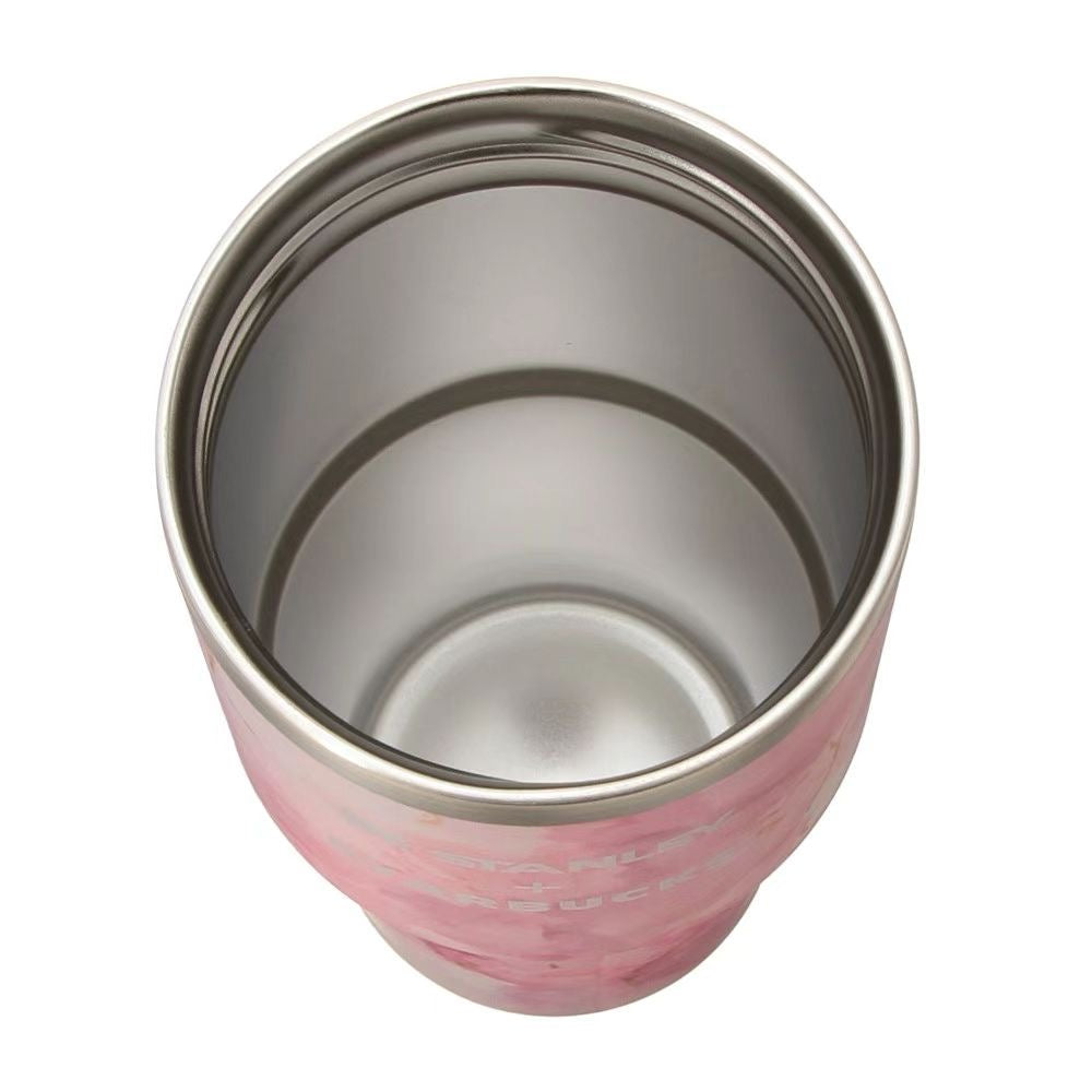 【Pre-order item】日本星巴克 2026樱花限定第一弹 STANLEY史‮利丹‬大理‮吸纹石‬管杯 414ml