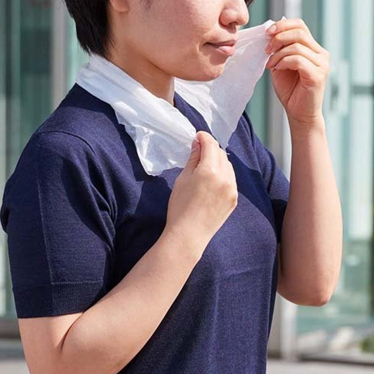 KOBAYASHI Cooling Neck Sheet 5pcs 小林制药 一次性颈部凉感降温吸汗冰巾 无香型 5枚入