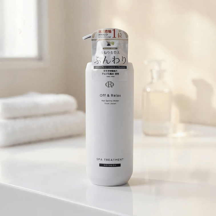 OFF&RELAX Refresh Spa Treatment Hair Conditioner Volumizing Soothing 460ml 温泉净澈清爽护发素