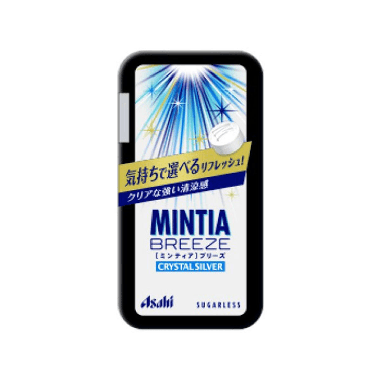 MINTIA BREEZE super cooling mints large grains crystal silver mint candy 朝日持久清凉大号薄荷糖 30粒 （5/2027）