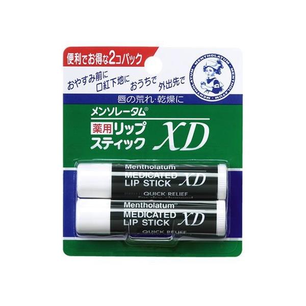 日本 乐敦 曼秀雷敦  药用保湿滋润 防干裂 淡化唇纹护唇 润唇膏  4.0g 两支装