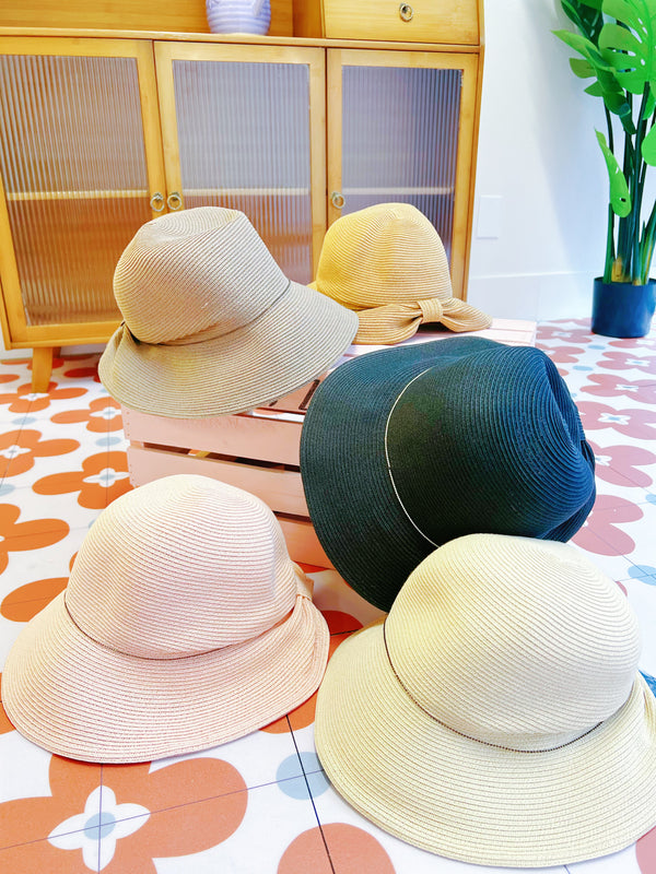 日本可折叠防晒帽 精细编制宽檐UV帽 链条款 头围56cm-58cm 多色可选
