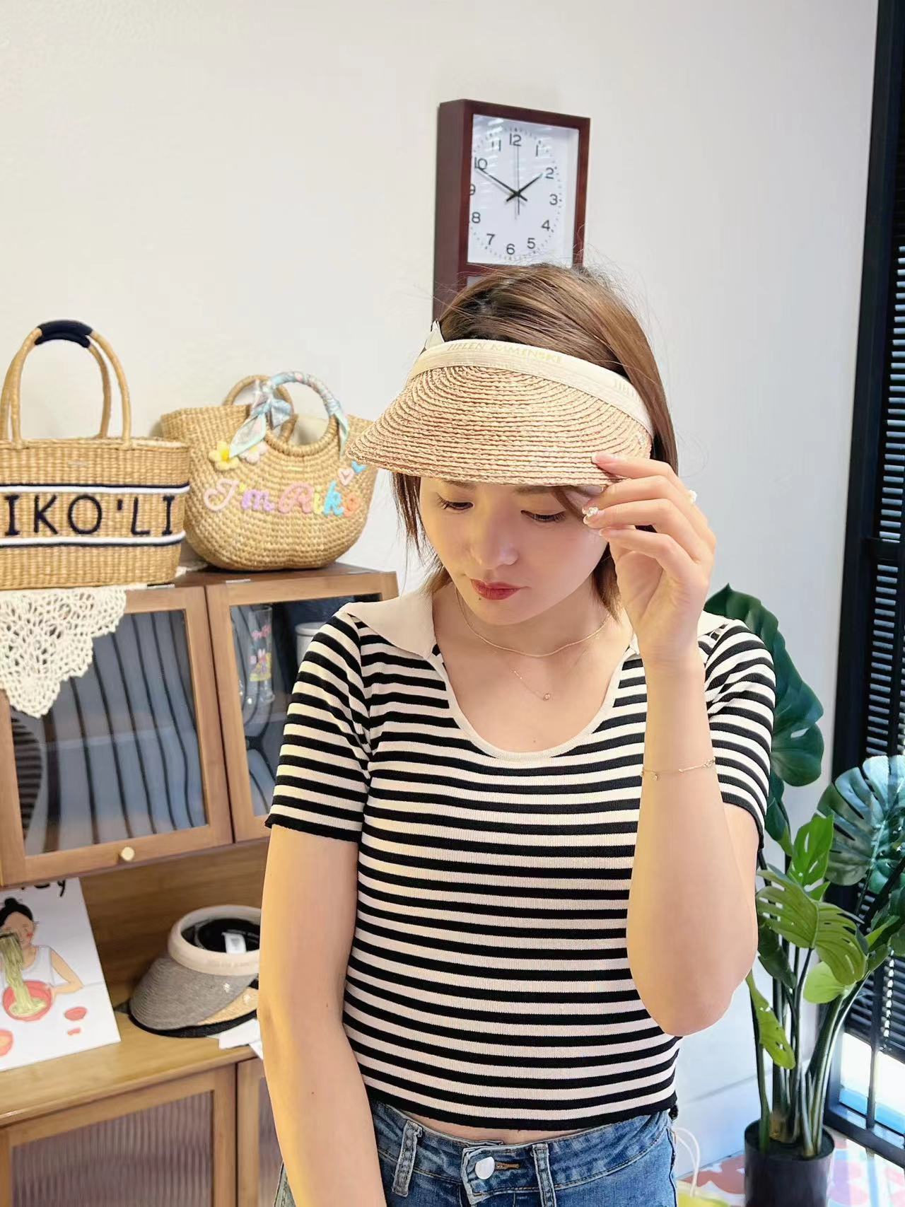 日本 HELEN KAMINSKI新款UPF50+防晒帽空顶草帽
