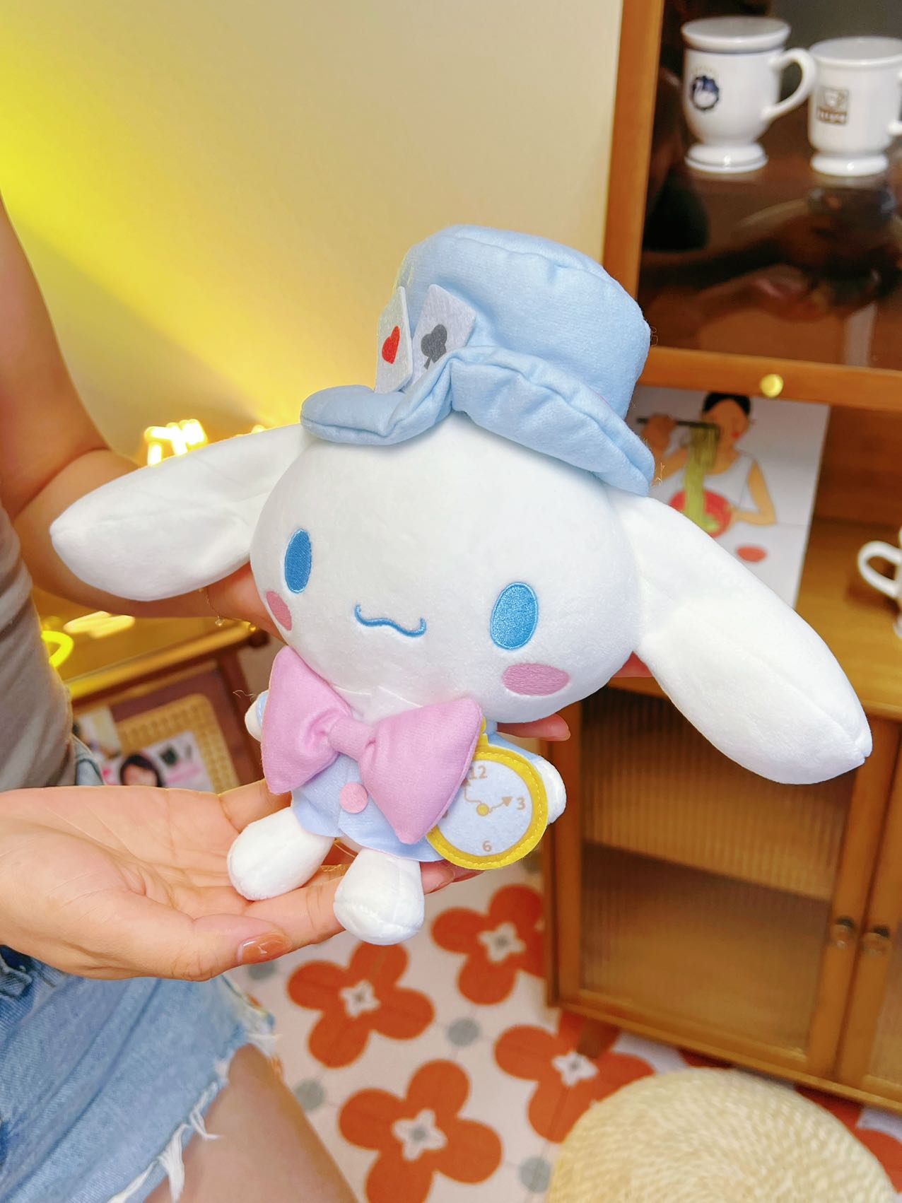 日本 SANRIO 三丽鸥 爱丽丝系列 毛绒S公仔 /毛绒挂件