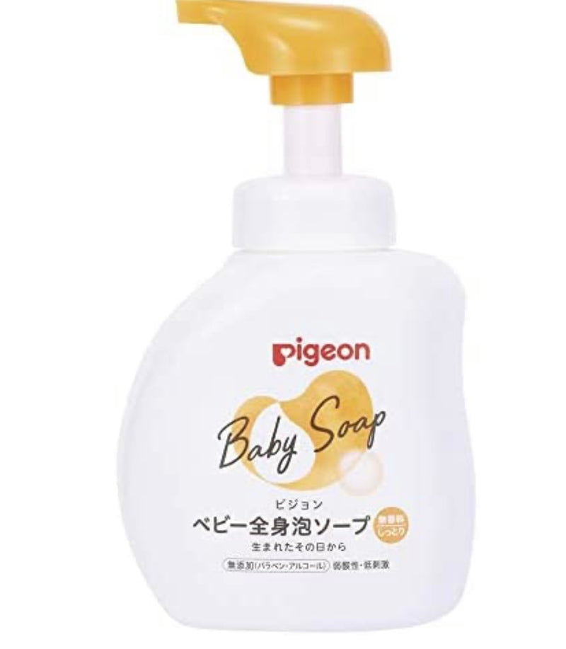 日本 贝亲Pigeon 婴儿全身用泡沫型沐浴露500ml  多款选 新生儿开始～