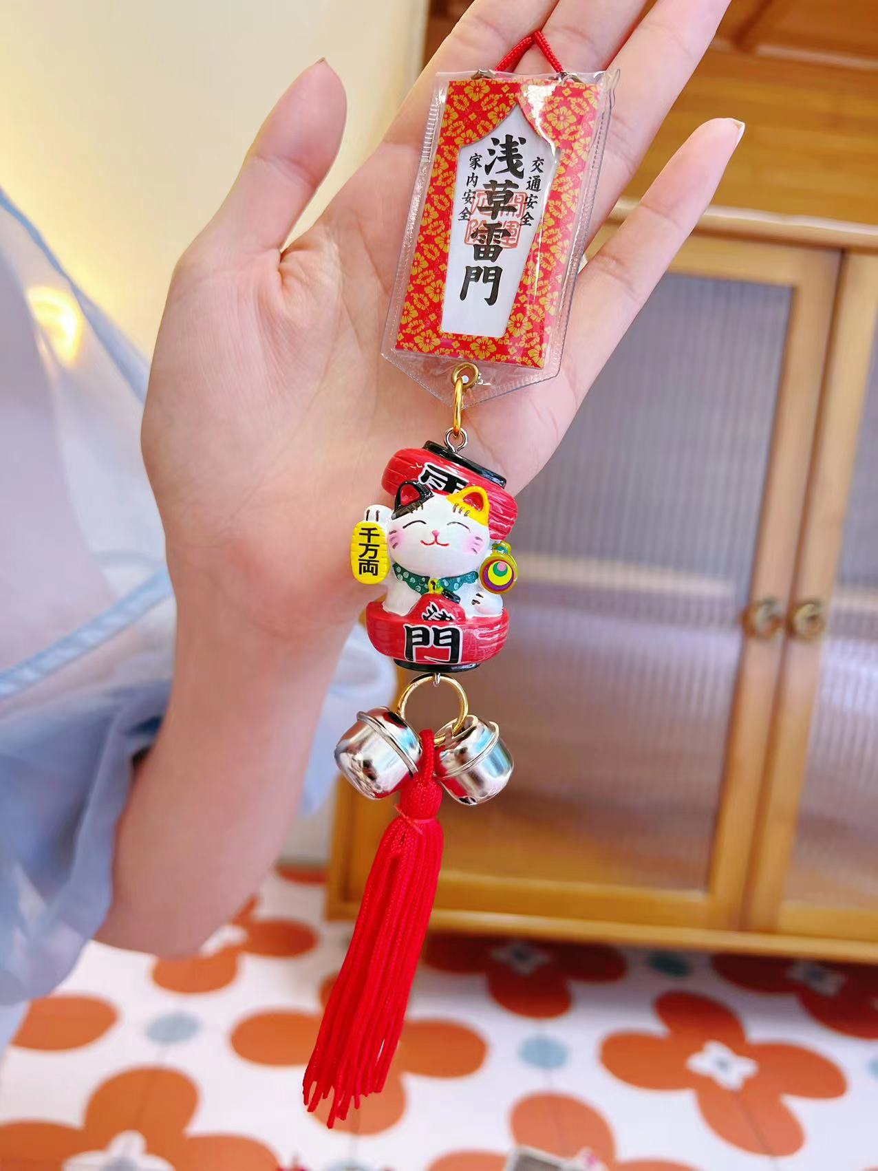 东京浅草寺御守Japanese Omamori for safety 车挂件保平安 雷门招财猫