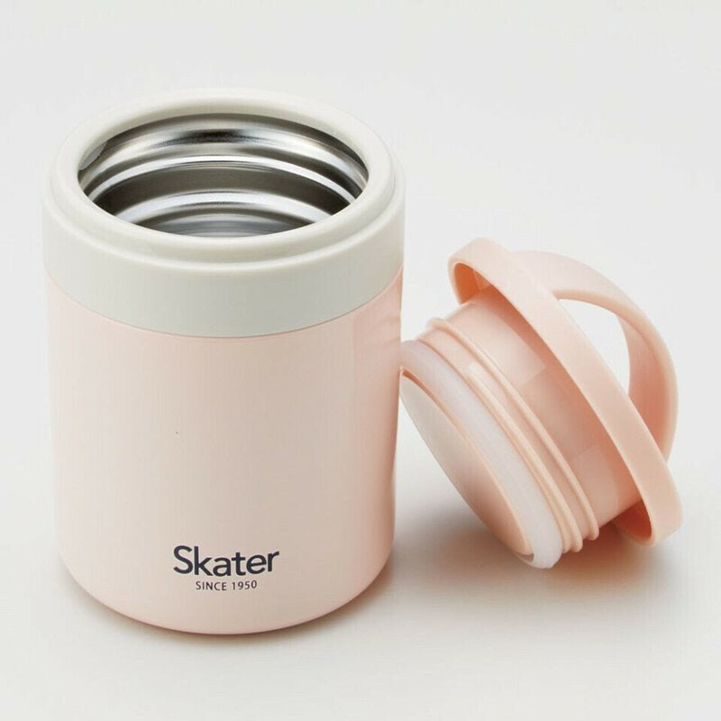 日本 Skater 粉色 不锈钢保温保冷密封饭盒 焖烧杯 汤罐 超轻抗菌约 300ml