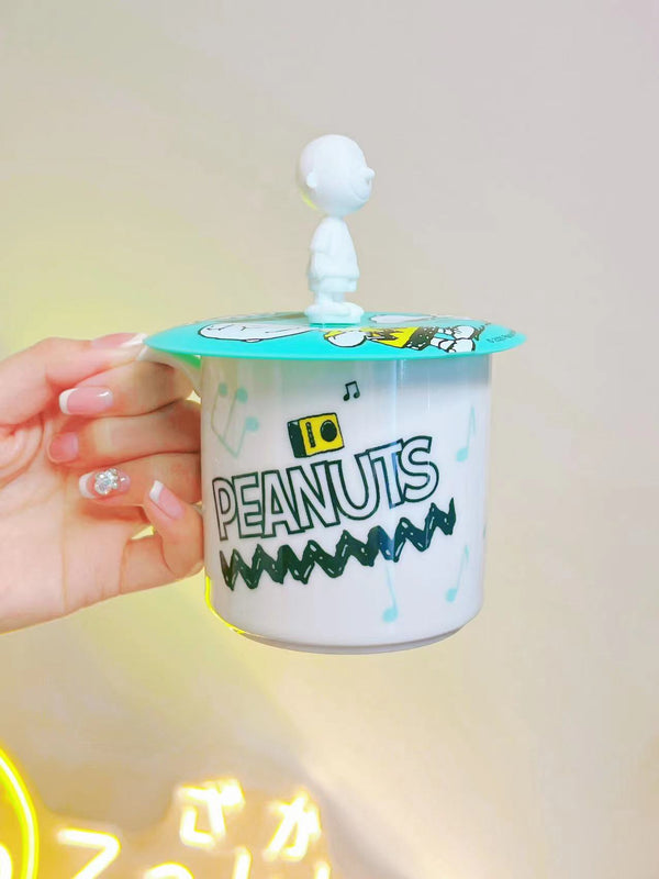 Peanuts snoopy 史努比马克杯带可爱立体杯盖 约355ML（带盒子）