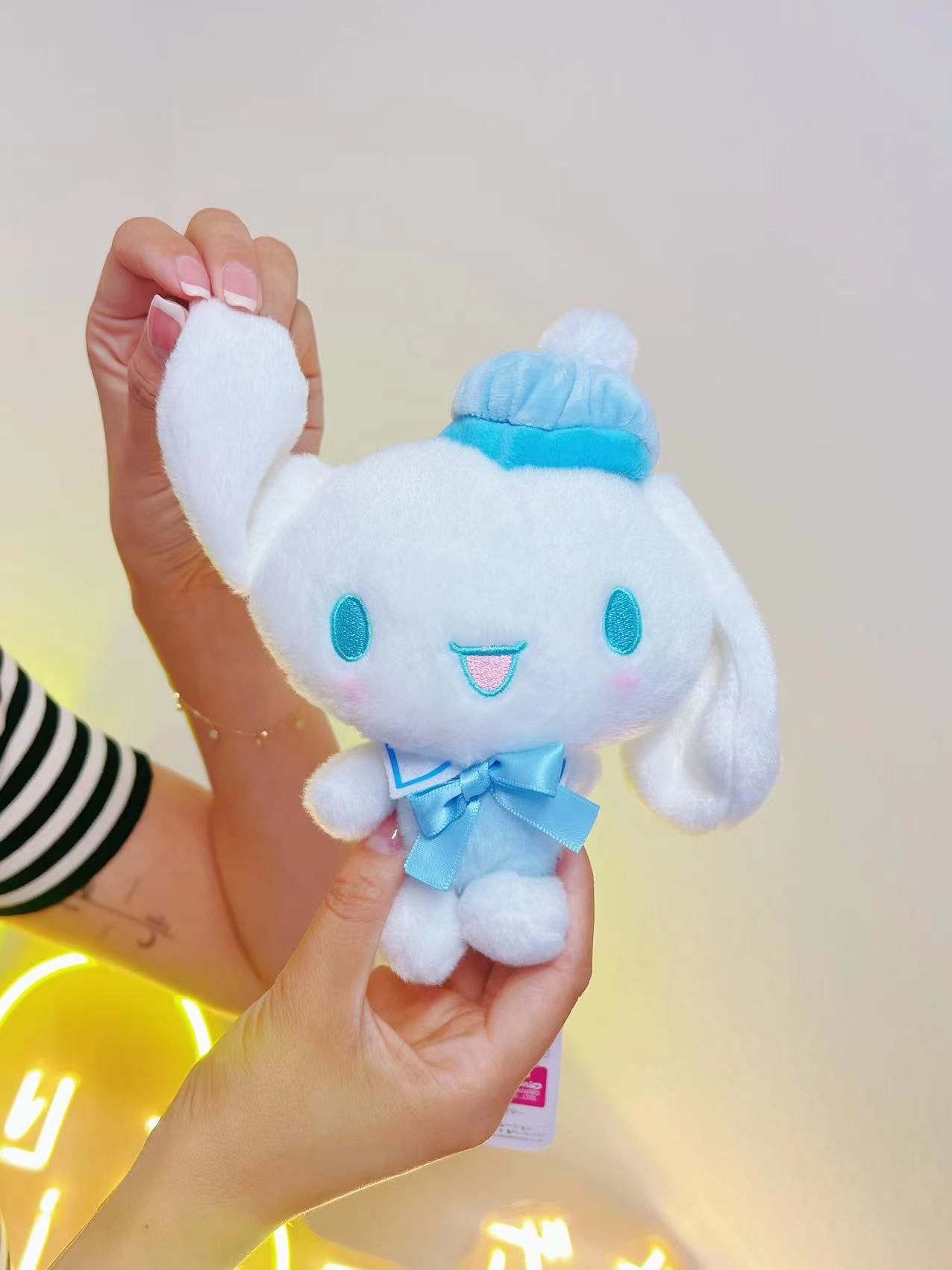 日本 SANRIO 三丽鸥 粉色蝴蝶结解压玩偶公仔 约H14.5cmxW12cmx9cm