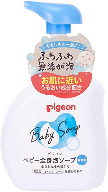 日本 贝亲Pigeon 婴儿全身用泡沫型沐浴露500ml  多款选 新生儿开始～