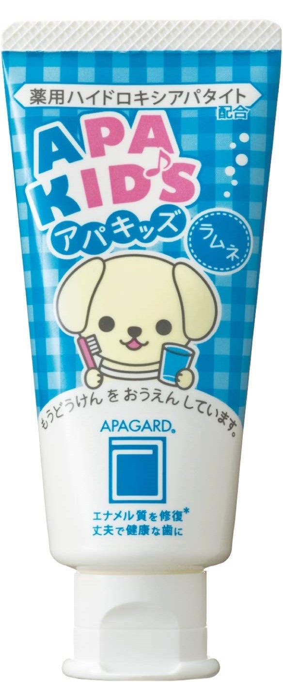 日本 Apagard 微粒子 儿童宝宝防蛀牙膏 蓝色版 适合换牙期 6-12岁 60g