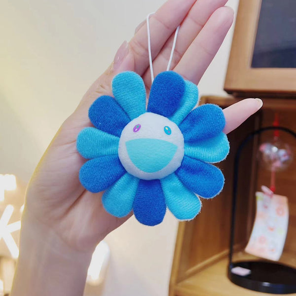 村上隆 30cm お花 blue brown Takashi Murakami Flower Plush 2M Blue/White/Brown - US