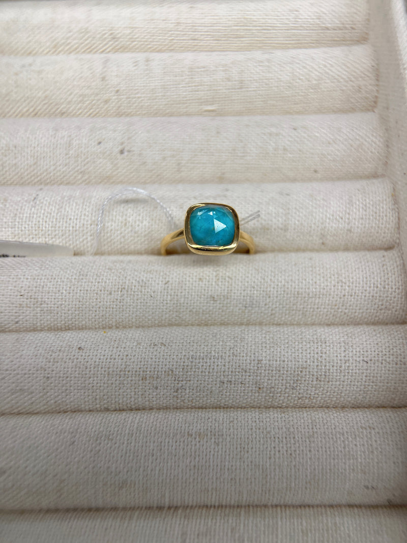 #RZ198，绿松石钻石项链/戒指