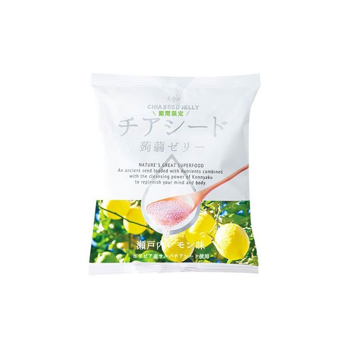 Wakasho Chia Seed Konjac Jelly - Setouchi Lemon 10pcs 奇亚籽低卡蒟蒻果冻 濑户内柠檬味 10个入