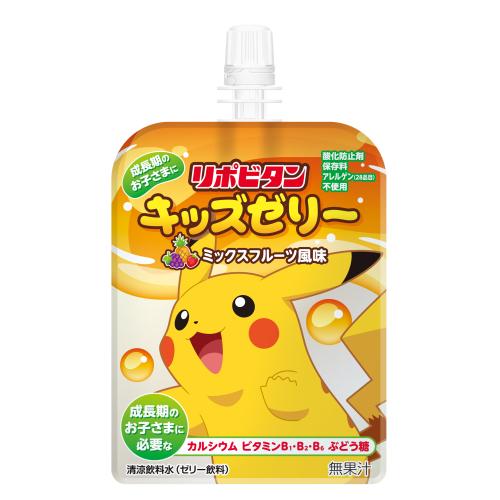 日本TAISHO大正制药 x Pokémon Lipovitan 高营养 防暑 儿童果冻（水果味） 125g 包装随机（08/2026y)