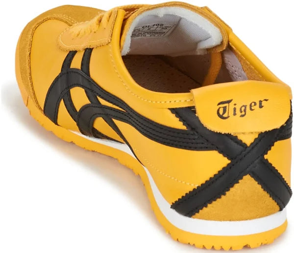 Tiger鬼冢虎 MEXICO 66 黄色黑线条【材质：牛皮革+牛剖皮革】