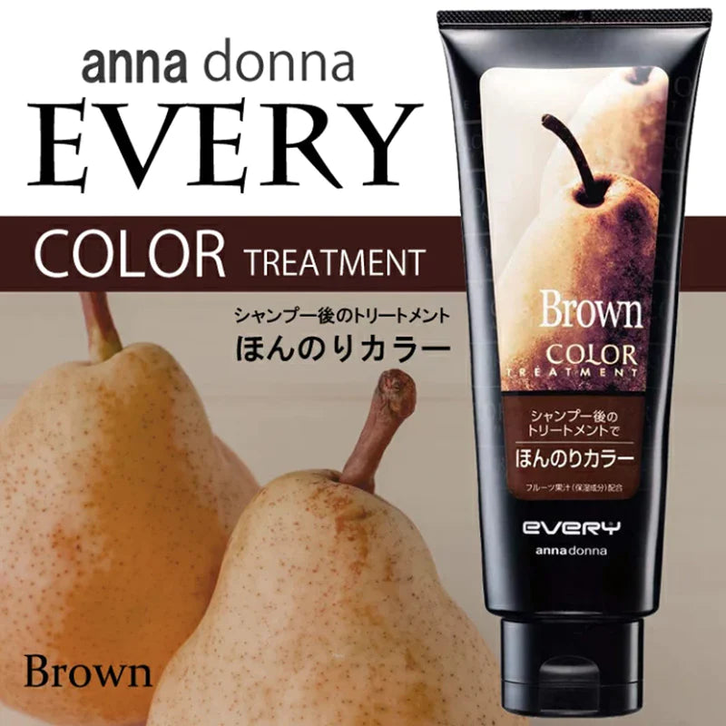 日本ANNA DONNA EVERY 染发固色护发素 (棕色) 160g