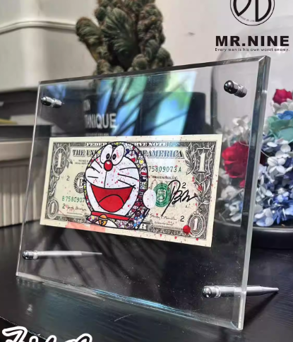 【Pre-order item, expected to arrive in the U.S. around mid-December.】Artwork哆啦A梦礼物生日增值钱币收藏潮流艺术画（SIZE：120*15cm）