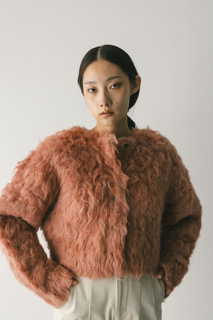 日本 STYLEMIXER 蓬松短款针织开衫 均码