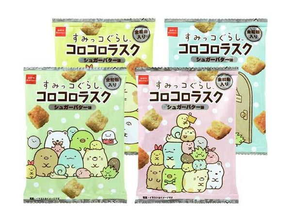 日本 童心角落生物 黄油味面包干 香脆香甜饼干 儿童零食4连包 x9g（保质期2024.06）