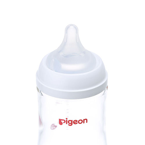 日本 贝亲Pigeon 母乳实感 耐热玻璃奶瓶 160ml