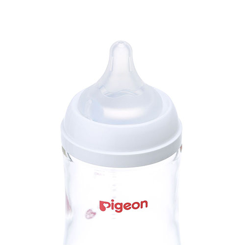 日本 贝亲Pigeon 母乳实感 耐热玻璃奶瓶 160ml