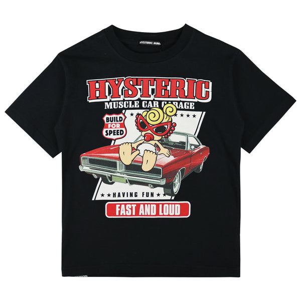 日本黑超 Hysteric Mini 儿童T恤 RIDE LIKE THE WIND半袖Tシャツ